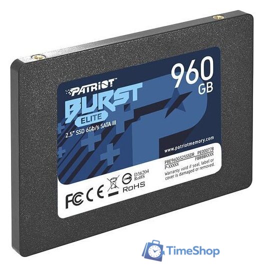 SSD Patriot Burst Elite 960GB PBE960GS25SSDR - Изображение №2 — Интернет-магазин Time-Shop