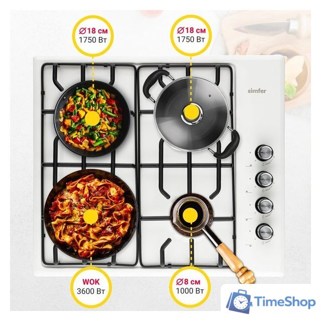 Варочная панель Simfer H60Q41W571 - Изображение №3 — Интернет-магазин Time-Shop