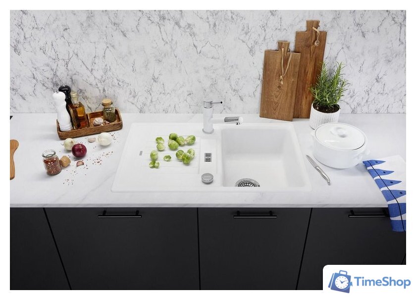 Кухонная мойка Blanco Zia 45 S 515069 (кофе, клапан-автомат) - Изображение №3 — Интернет-магазин Time-Shop