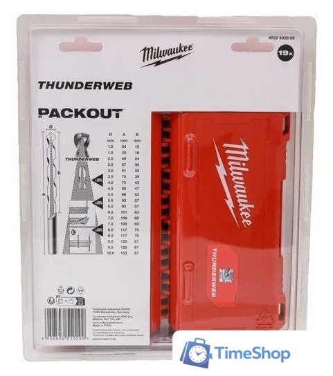 Набор сверл Milwaukee 4932493869 - Изображение №2 — Интернет-магазин Time-Shop