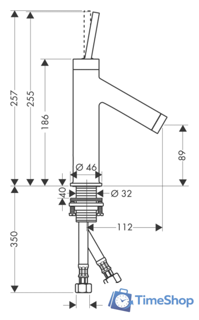 Смеситель Axor Starck 10117000 - Изображение №2 — Интернет-магазин Time-Shop