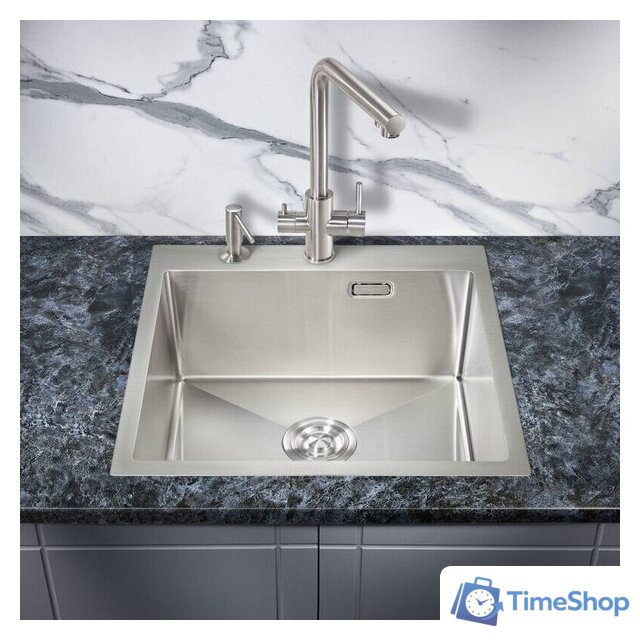 Кухонная мойка Milacio Denia 51 Steel MC.77480 (нержавеющая сталь) - Изображение №3 — Интернет-магазин Time-Shop