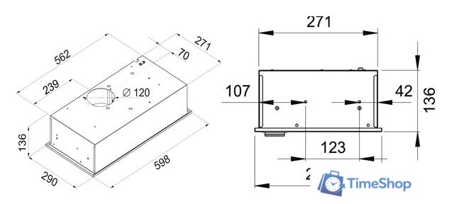 Кухонная вытяжка MAUNFELD Crosby Rocky 60 (черный) - Изображение №2 — Интернет-магазин Time-Shop