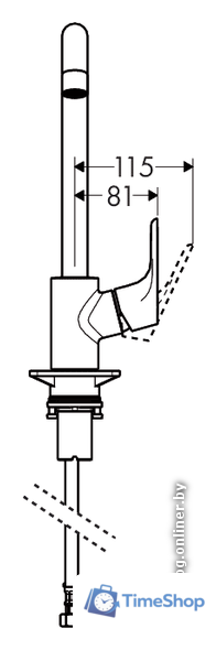 Смеситель Hansgrohe Focus M41 31820000 (хром) - Изображение №3 — Интернет-магазин Time-Shop
