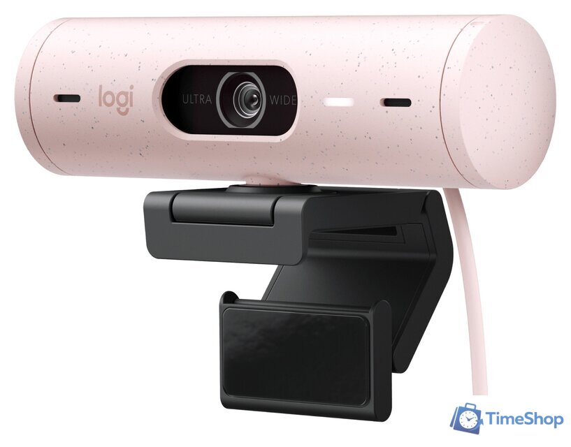 Веб-камера Logitech Brio 500 (розовый) - Изображение №1 — Интернет-магазин Time-Shop