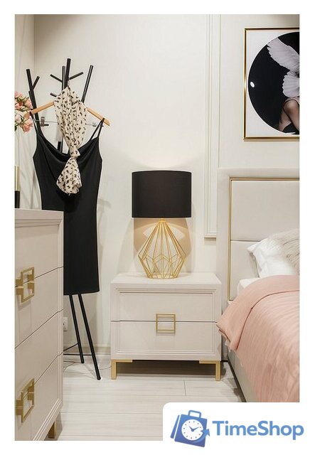 Тумба Ангстрем Дольче спальня ДЛ-305.03 исп.3 (кашемир серый) - Изображение №5 — Интернет-магазин Time-Shop