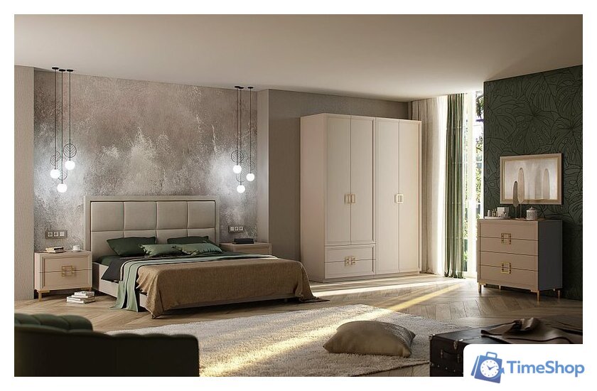 Тумба Ангстрем Дольче спальня ДЛ-305.03 исп.3 (кашемир серый) - Изображение №3 — Интернет-магазин Time-Shop