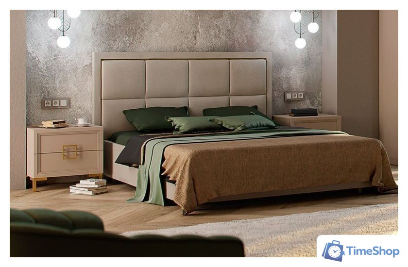 Тумба Ангстрем Дольче спальня ДЛ-305.03 исп.3 (кашемир серый) - Изображение №4 — Интернет-магазин Time-Shop