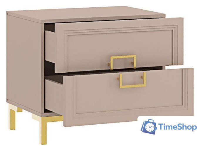 Тумба Ангстрем Дольче спальня ДЛ-305.03 исп.3 (кашемир серый) - Изображение №2 — Интернет-магазин Time-Shop