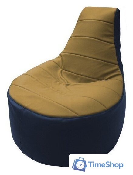 Кресло-мешок Flagman Трон Т1.3-17 (охра/синий) - Изображение №1 — Интернет-магазин Time-Shop