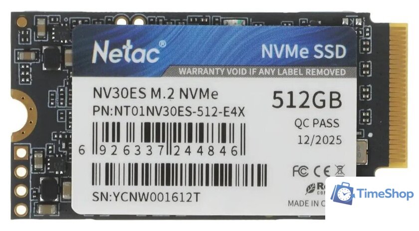SSD Netac NV30ES 512GB NT01NV30ES-512-E4X - Изображение №1 — Интернет-магазин Time-Shop