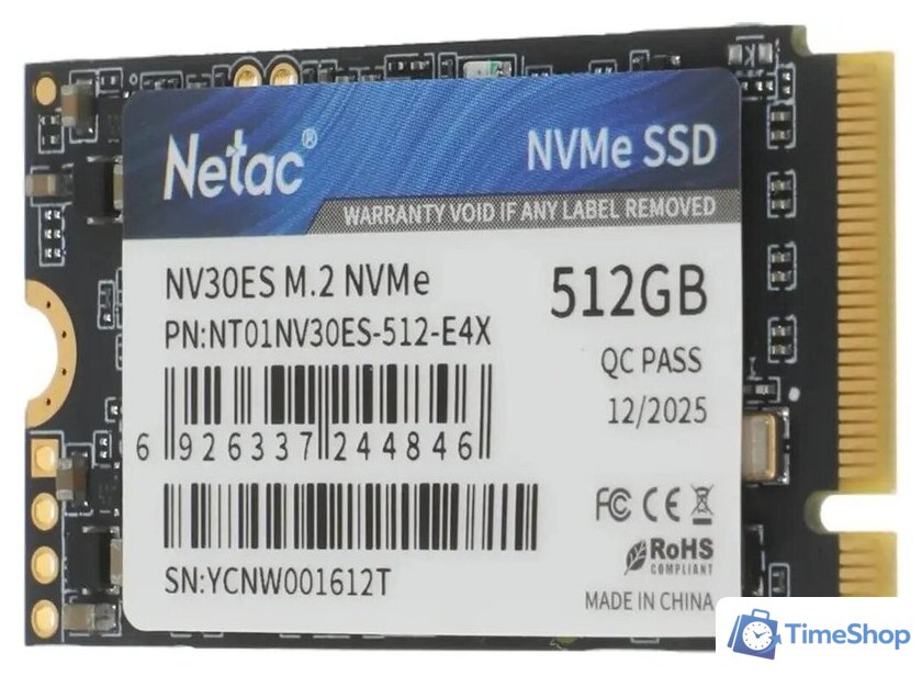 SSD Netac NV30ES 512GB NT01NV30ES-512-E4X - Изображение №3 — Интернет-магазин Time-Shop
