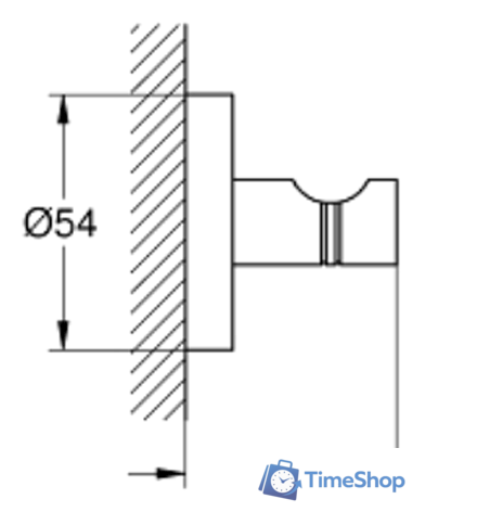 Крючок для ванны Grohe Essentials 40364001 (хром) - Изображение №2 — Интернет-магазин Time-Shop