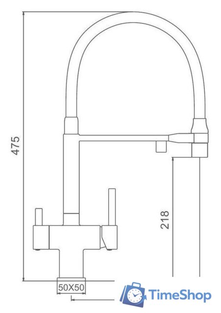 Смеситель Gappo G4395-56 - Изображение №2 — Интернет-магазин Time-Shop