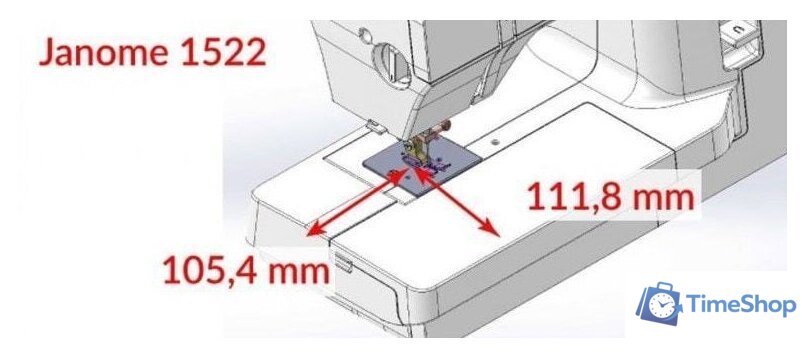 Электромеханическая швейная машина Janome 1522GN - Изображение №14 — Интернет-магазин Time-Shop