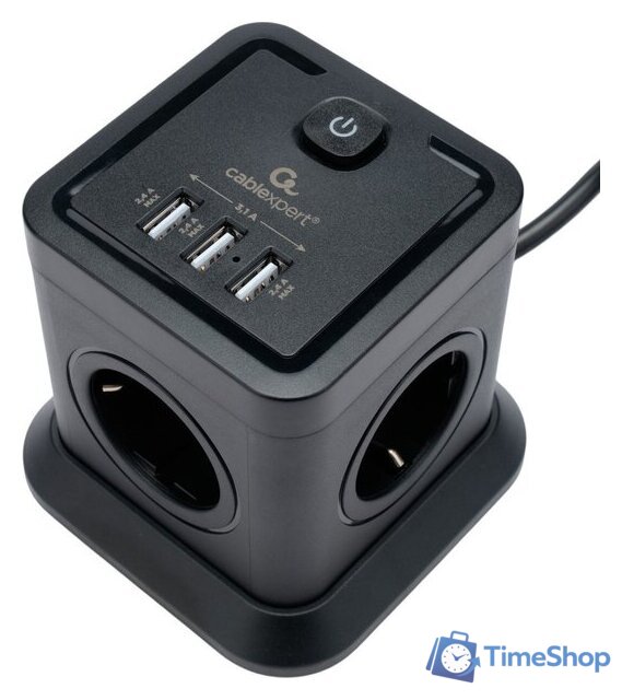 Сетевой фильтр Cablexpert TWR-4-U3-B-3 - Изображение №2 — Интернет-магазин Time-Shop