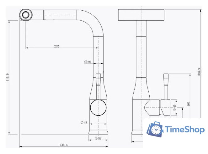 Смеситель Splenka S206.49.09 - Изображение №6 — Интернет-магазин Time-Shop
