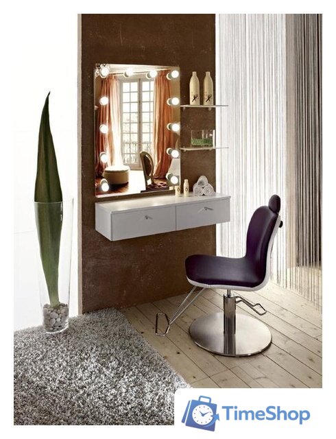 Зеркало с подсветкой  Континент 12 ламп 60x80 - Изображение №4 — Интернет-магазин Time-Shop