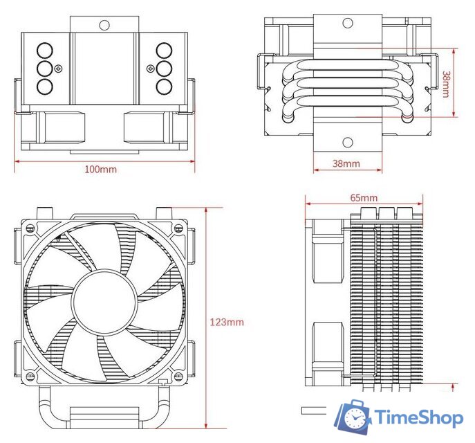 Кулер для процессора ID-Cooling SE-903-XT - Изображение №7 — Интернет-магазин Time-Shop