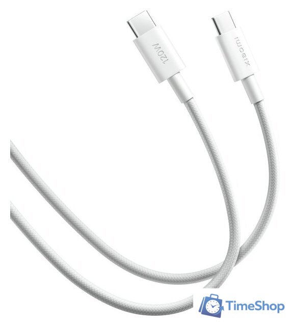 Кабель Xiaomi 120W USB Type-C - USB Type-C BHR087AGL (2 м, белый) - Изображение №2 — Интернет-магазин Time-Shop