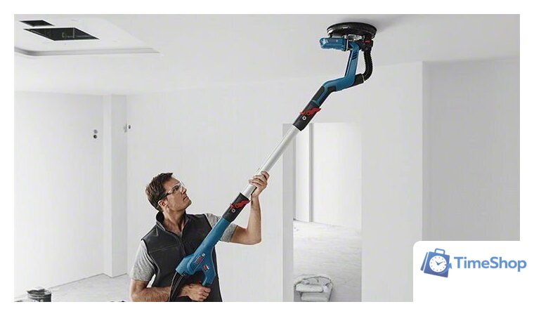 Шлифмашина для стен и потолков Bosch GTR 550 Professional 06017D4020 (с кейсом) - Изображение №10 — Интернет-магазин Time-Shop