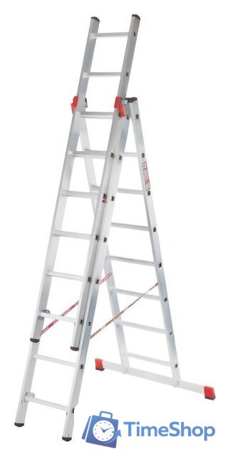 Лестница-стремянка Новая высота NV 323 трёхсекционная профессиональная 3x12 ступеней - Изображение №2 — Интернет-магазин Time-Shop