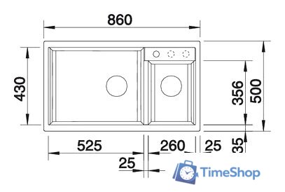 Кухонная мойка Blanco Metra 9 (белый) [513269] - Изображение №2 — Интернет-магазин Time-Shop