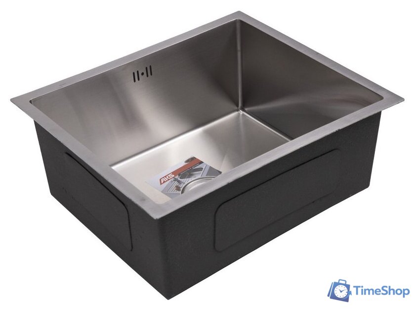 Кухонная мойка AKS Прямоугольная 57x46 (сатин никель) - Изображение №3 — Интернет-магазин Time-Shop