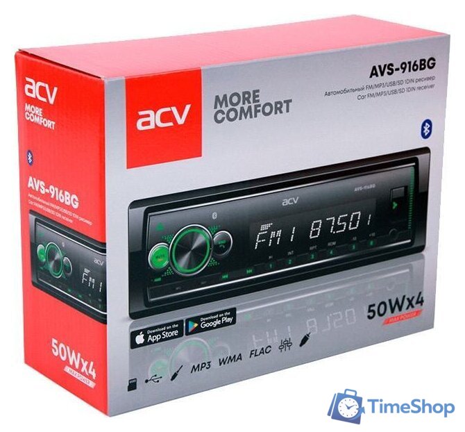 USB-магнитола ACV AVS-916BG - Изображение №2 — Интернет-магазин Time-Shop
