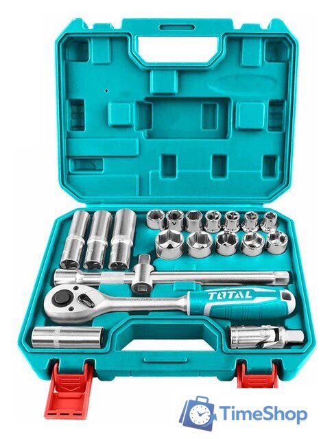 Набор трещотка с головками Total THT121201 (20 предметов) - Изображение №1 — Интернет-магазин Time-Shop
