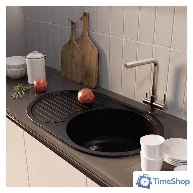 Кухонная мойка Mixline ML-GM16 551926 (черный) - Изображение №4 — Интернет-магазин Time-Shop