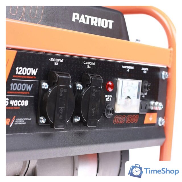Бензиновый генератор Patriot GRS 1500 - Изображение №7 — Интернет-магазин Time-Shop