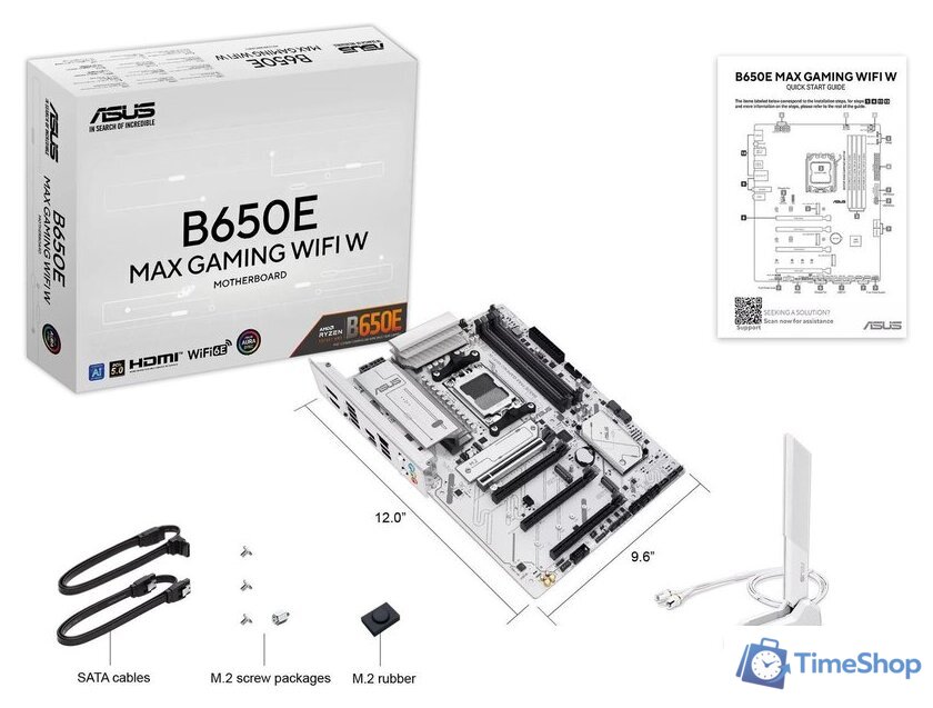 Материнская плата ASUS B650E Max Gaming WiFi W - Изображение №8 — Интернет-магазин Time-Shop