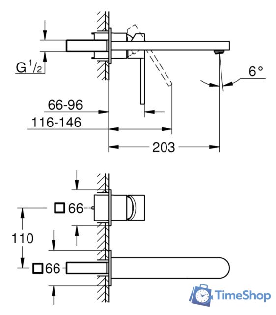 Смеситель Grohe Plus 29306003 - Изображение №2 — Интернет-магазин Time-Shop