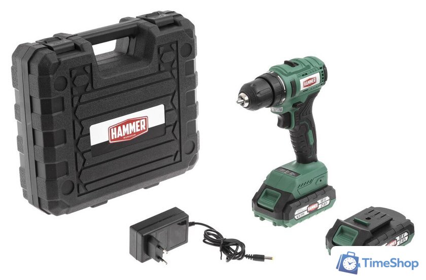Дрель-шуруповерт Hammer ACD18BL (с 2-мя АКБ, кейс) - Изображение №1 — Интернет-магазин Time-Shop