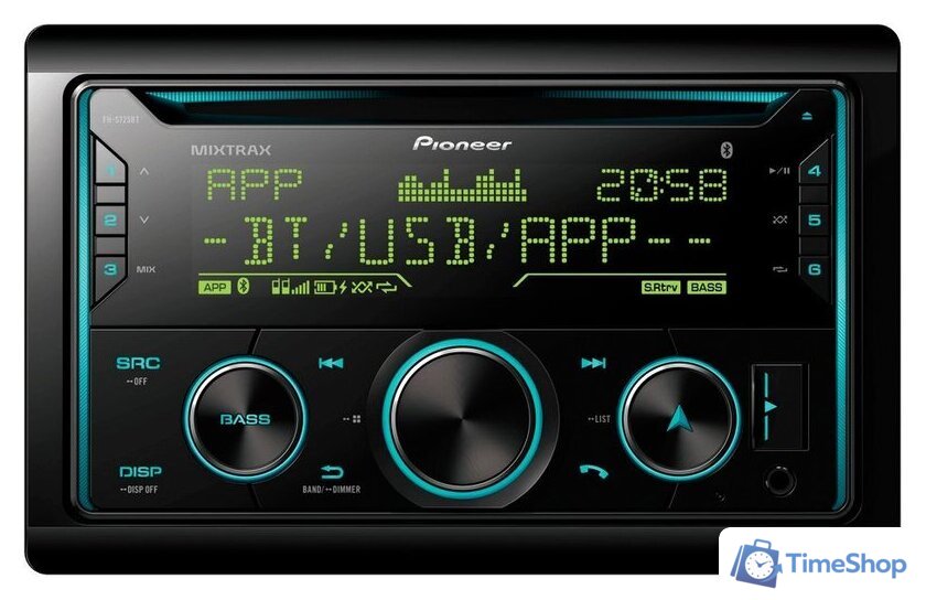 USB-магнитола Pioneer FH-S725BT - Изображение №1 — Интернет-магазин Time-Shop