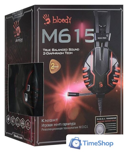 Наушники A4Tech Bloody M615 - Изображение №6 — Интернет-магазин Time-Shop