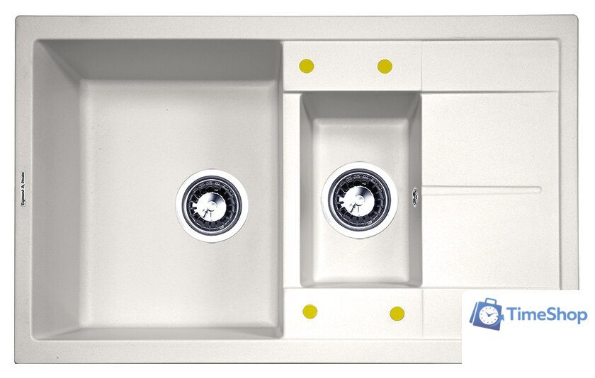 Кухонная мойка Zigmund & Shtain Rechteck 780.2 (индийская ваниль) - Изображение №1 — Интернет-магазин Time-Shop