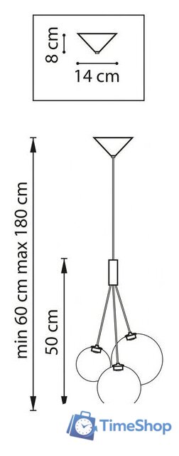 Подвесная люстра Lightstar Sferetta 801030 - Изображение №7 — Интернет-магазин Time-Shop