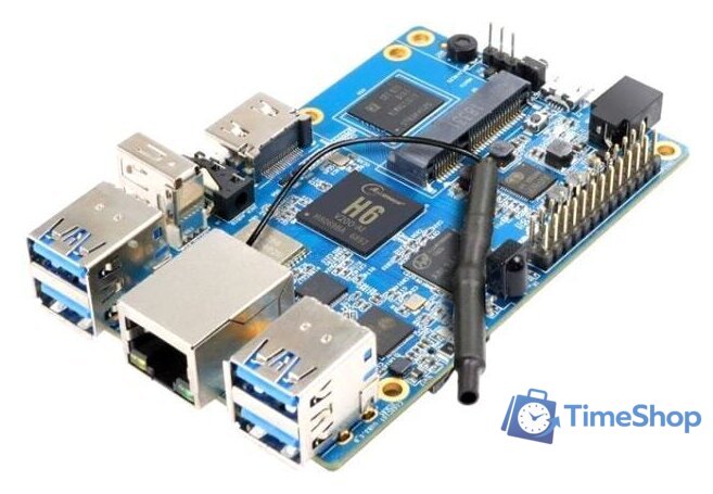 Одноплатный компьютер Orange pi 3 H6 2GB+8GB eMMC RD048 - Изображение №1 — Интернет-магазин Time-Shop