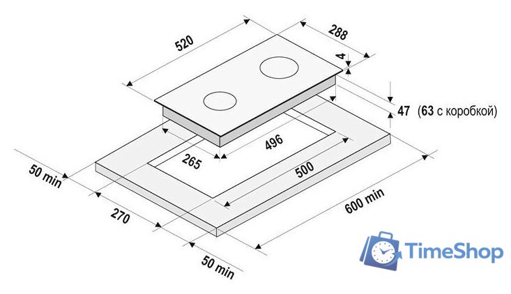 Варочная панель Krona Tempo 30 BL - Изображение №5 — Интернет-магазин Time-Shop