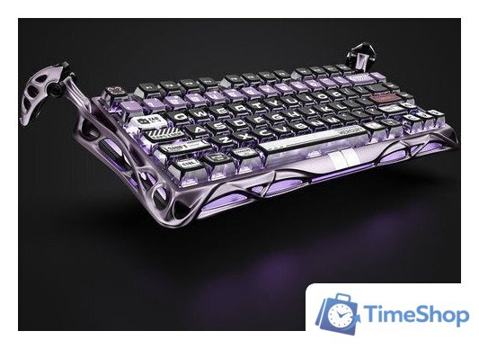 Клавиатура Gravastar Mercury V75 Pro Iron Purple (GravaStar x Gateron Magnetic Jade Pro) - Изображение №5 — Интернет-магазин Time-Shop