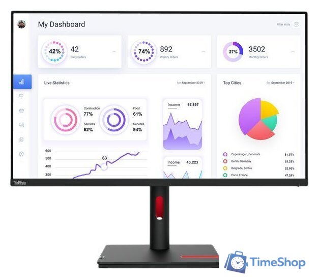 Монитор Lenovo ThinkVision T32p-30 63D2GAT1EU - Изображение №1 — Интернет-магазин Time-Shop