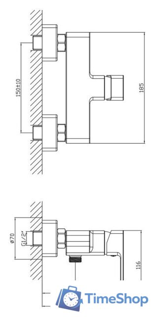 Смеситель Lauter Cascade 21СК9615C - Изображение №2 — Интернет-магазин Time-Shop