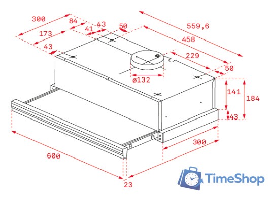 Кухонная вытяжка TEKA CNL 6415 (черный) [40436812] - Изображение №2 — Интернет-магазин Time-Shop