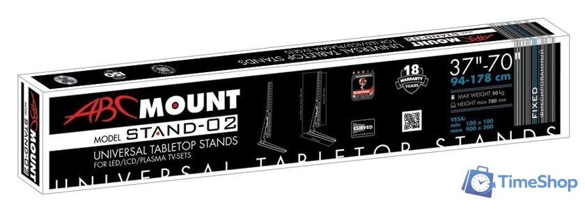 Подставка для телевизора ABC Mount STAND-02 (черный) - Изображение №4 — Интернет-магазин Time-Shop