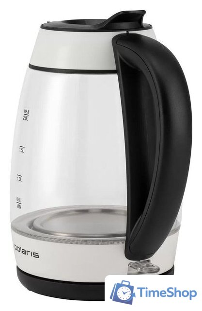 Электрический чайник Polaris PWK 2006CGL (белый) - Изображение №5 — Интернет-магазин Time-Shop