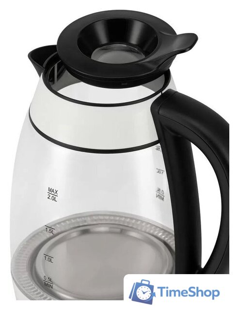 Электрический чайник Polaris PWK 2006CGL (белый) - Изображение №6 — Интернет-магазин Time-Shop