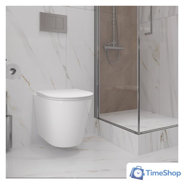 Унитаз подвесной Lauter Longer 2110822 с кнопкой 219704E (круглая, черный) - Изображение №27 — Интернет-магазин Time-Shop