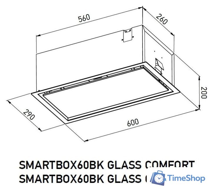 Кухонная вытяжка Meferi SMARTBOX60BK Glass Comfort - Изображение №17 — Интернет-магазин Time-Shop